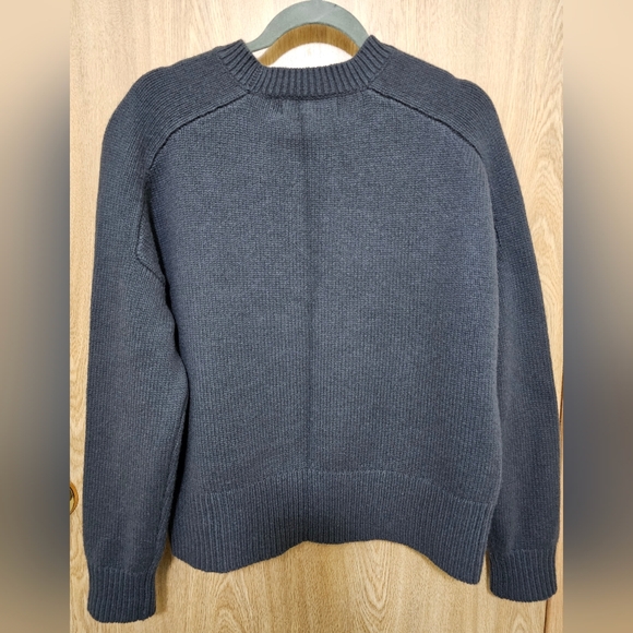Doffer Boys Gray Blue 3 gauge Cashmere Thick Knit Sweater Size XS S M - Picture 5 of 6